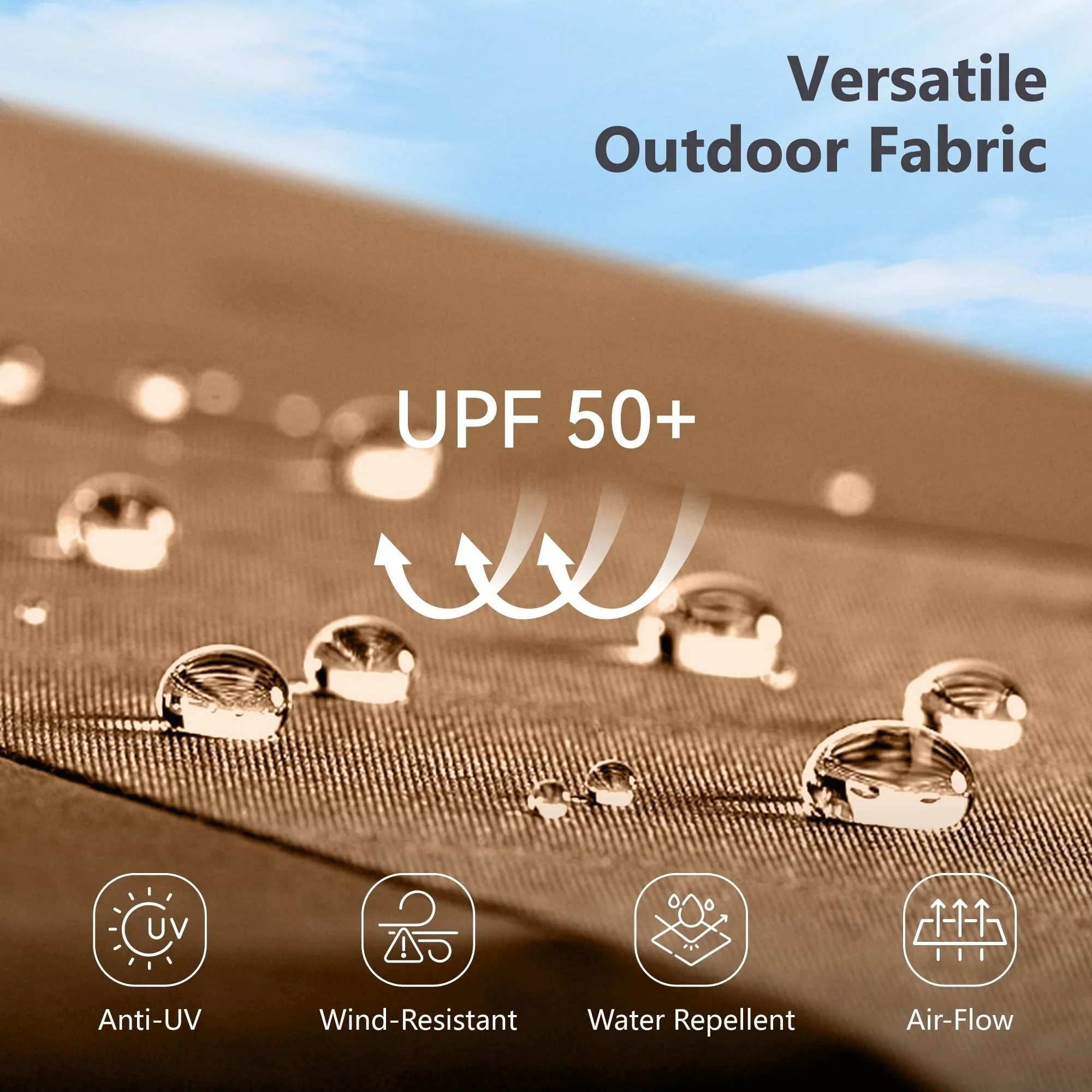 MAISON ARTS 15-foot Rectangular Crank Double-sided Outdoor Market Umbrella Solar LED Lighted Patio Umbrella with Base Included – Image 83