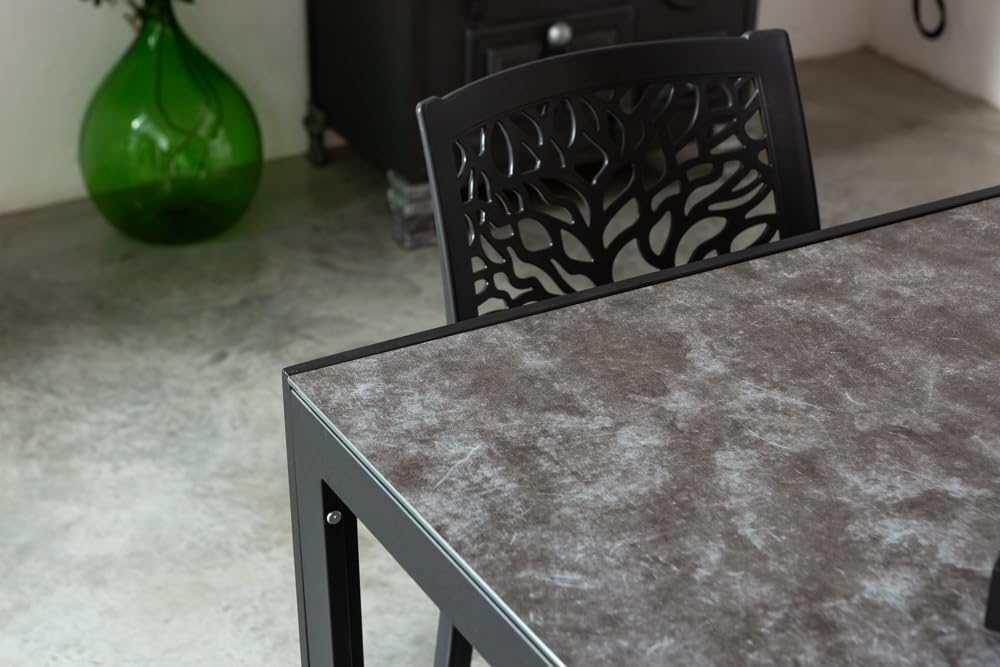 Chaises Flora en résine avec fibre de verre (4, Anthracite) – Image 5