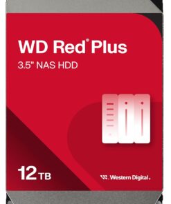 WD Red Plus 12TB NAS 3.5 Internal Hard Drive - 7200 RPM, SATA 6Gb/s, CMR, 256MB Cache