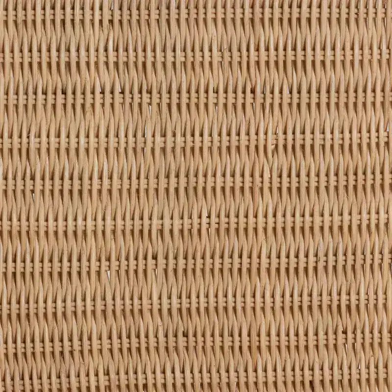 bali & pari Jelita Modern Bohemian Natural Brown Rattan 2-Piece Dining Chair Set – Image 7