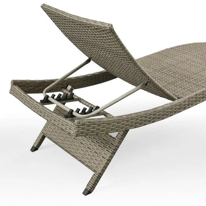 All Weather Wicker Chaise Lounge - Set of 2 – Image 7