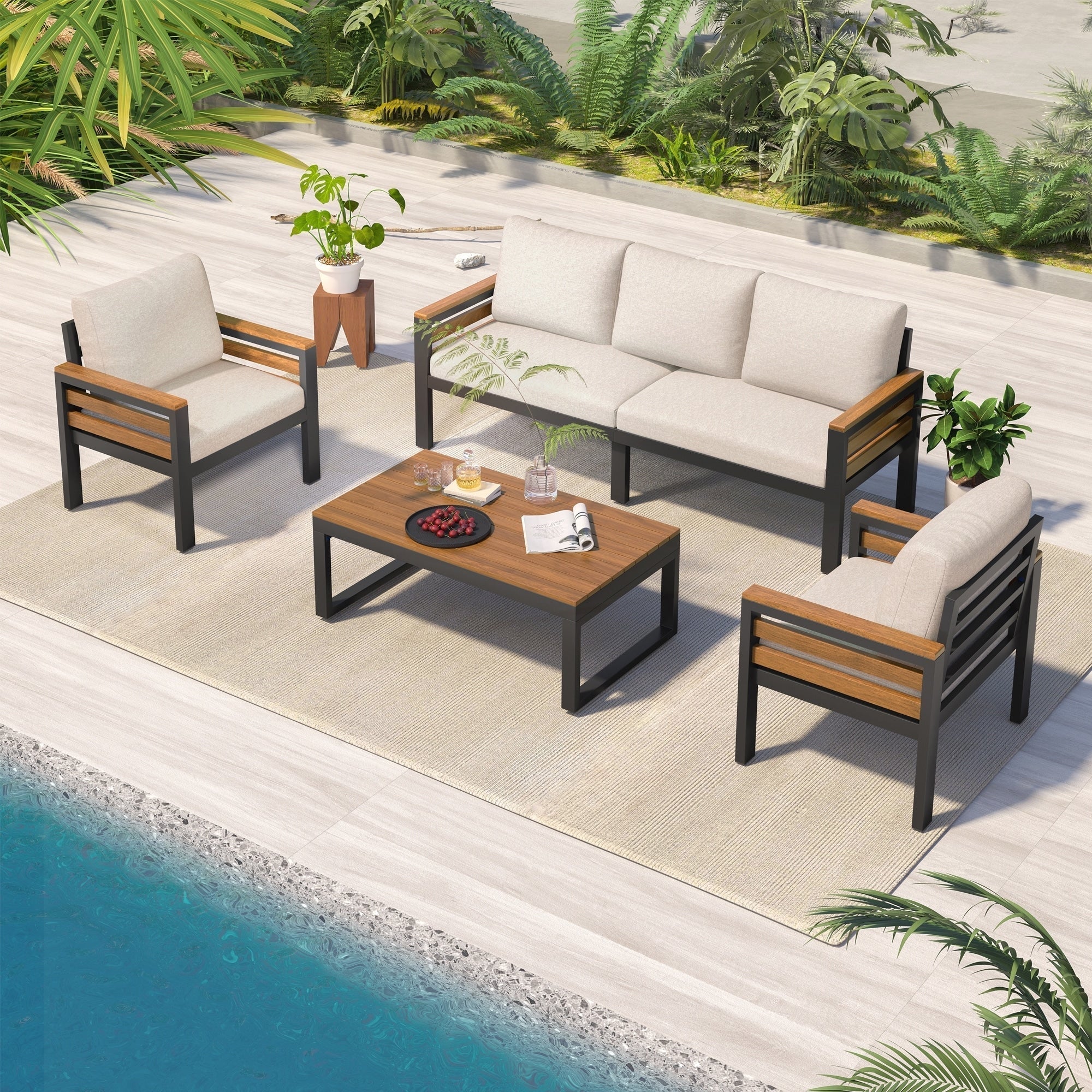 4-Piece Outdoor Furniture Sofa Set – Image 2