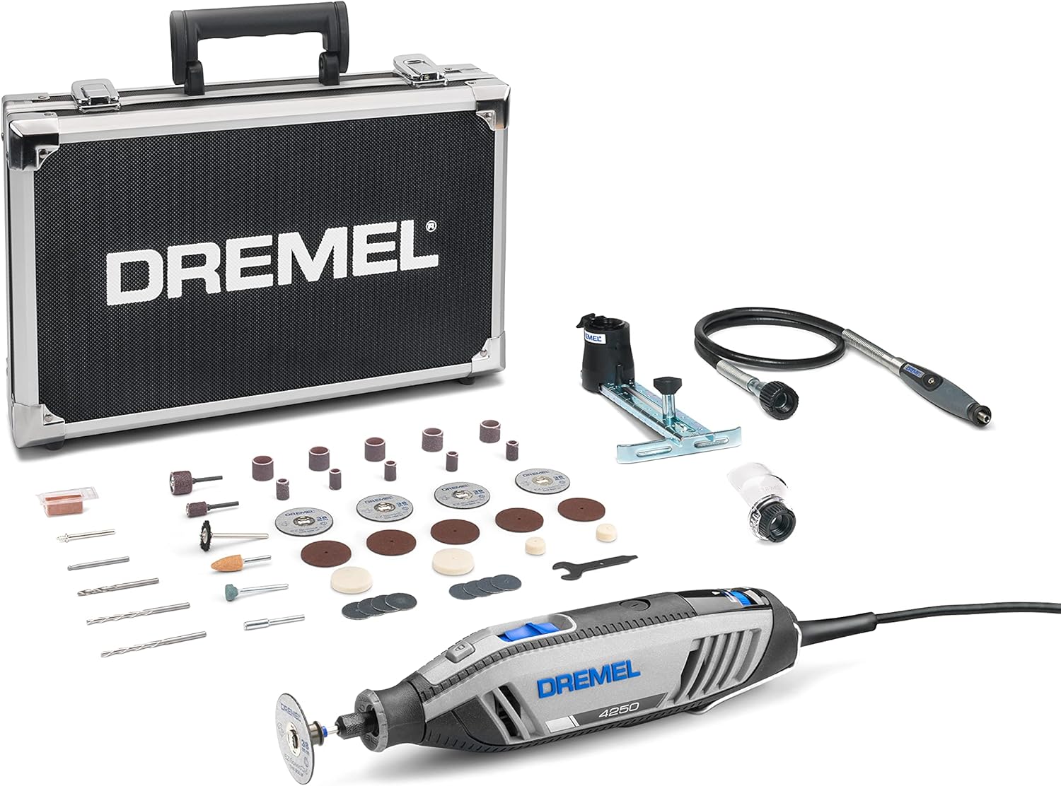 Dremel 4250 Outil Rotatif Multifonction Version Exclusive Amazon 175W 3 Adaptations 35 Acc & SC723 EZ SpeedClic Kit - Coffret de 100 Accessoires pour Outil Multifonction – Image 2