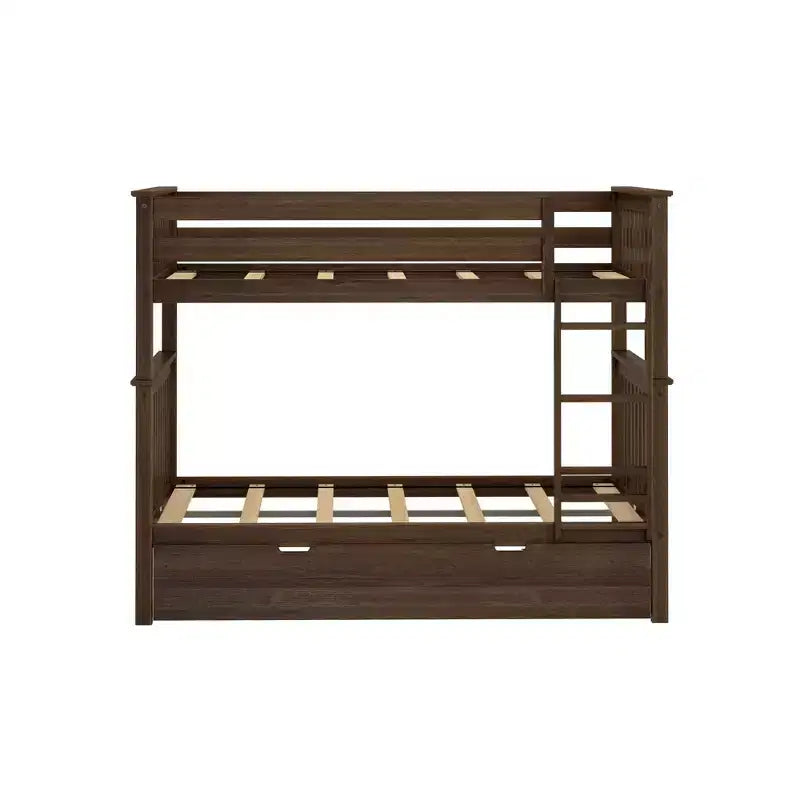Max & Lily Full over Full Bunk Bed with Trundle Bed – Image 27