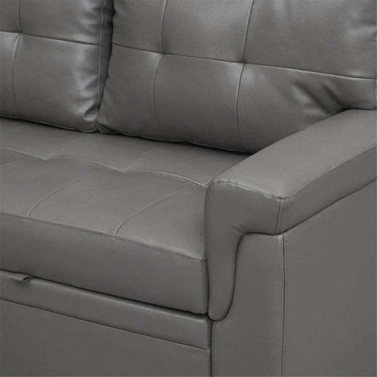 Convertible Reversible Sectional Sofa with Pull-Out Sleeper Bed, Hidden Storage Chaise, and Durable Legs – Image 117