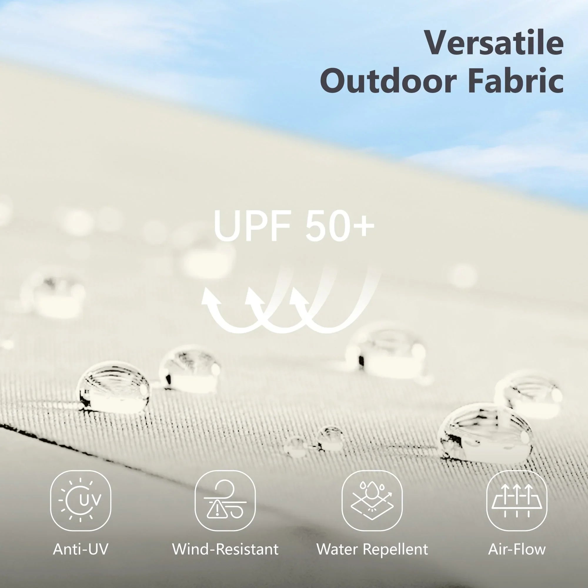 MAISON ARTS 15-foot Rectangular Crank Double-sided Outdoor Market Umbrella Solar LED Lighted Patio Umbrella with Base Included – Image 21