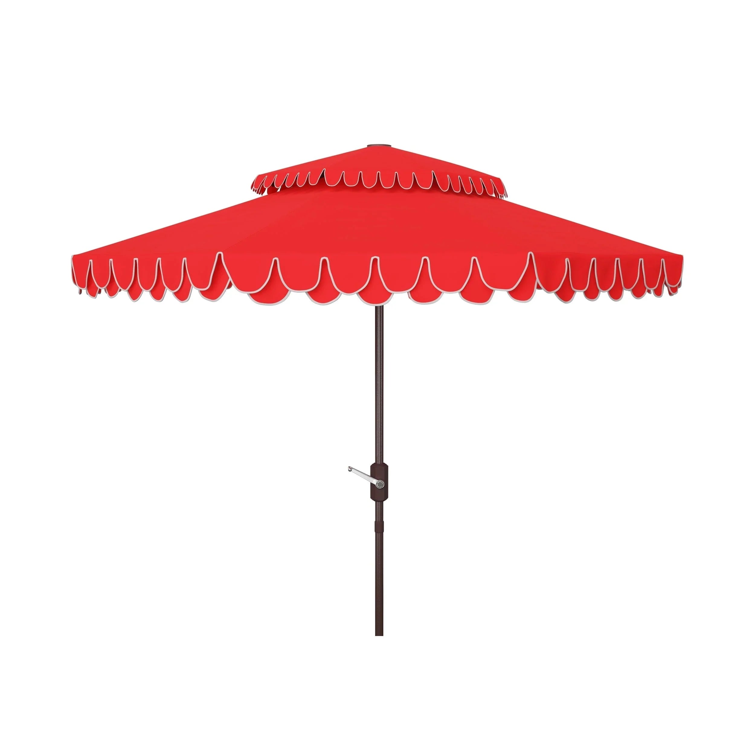 SAFAVIEH Outdoor Kjerstin Valance 9Ft Double Top Umbrella – Image 4