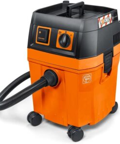 FEIN Dustex 35 L, Aspirateur eau et poussières puissant pour le raccordement d'outils électroportatifs en atelier ou sur chantier. Câble avec fiche 7.5 m, Puissance absorbée 1 380 W