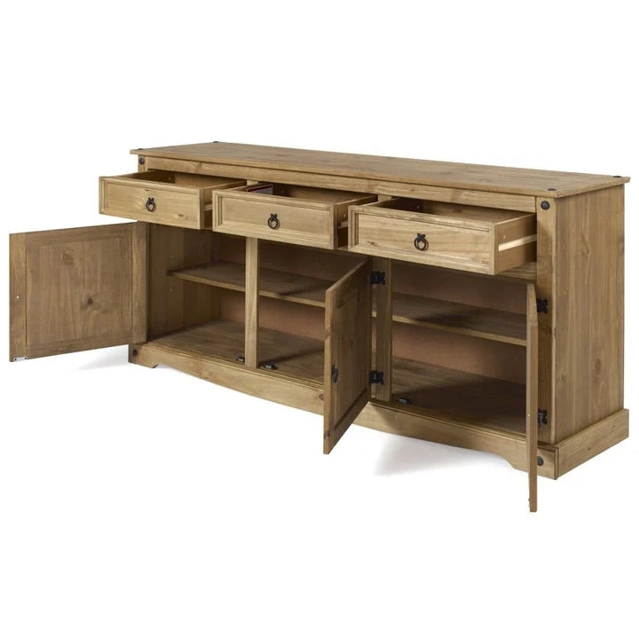 65 Wood Buffet Sideboard Farmhouse - Corona Collection – Image 5