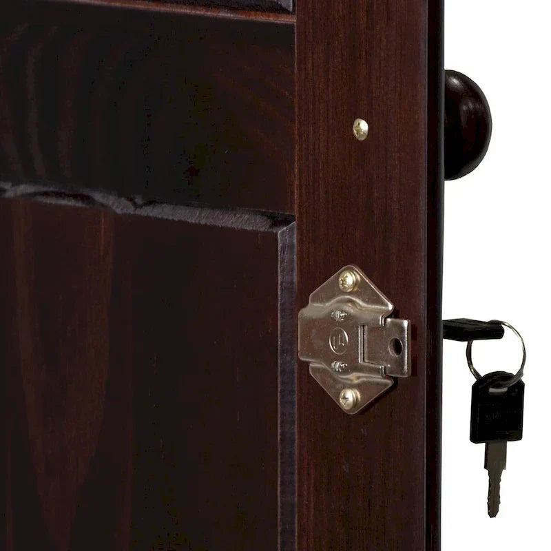 3-Door Wardrobe Armoire - White/Mocha/Java - Solid Wood – Image 15