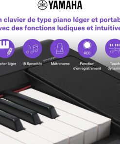 Alternative view of Yamaha Piaggero NP-15 Clavier numérique avec 61 touches et 15 voix instrumentales, léger et portable