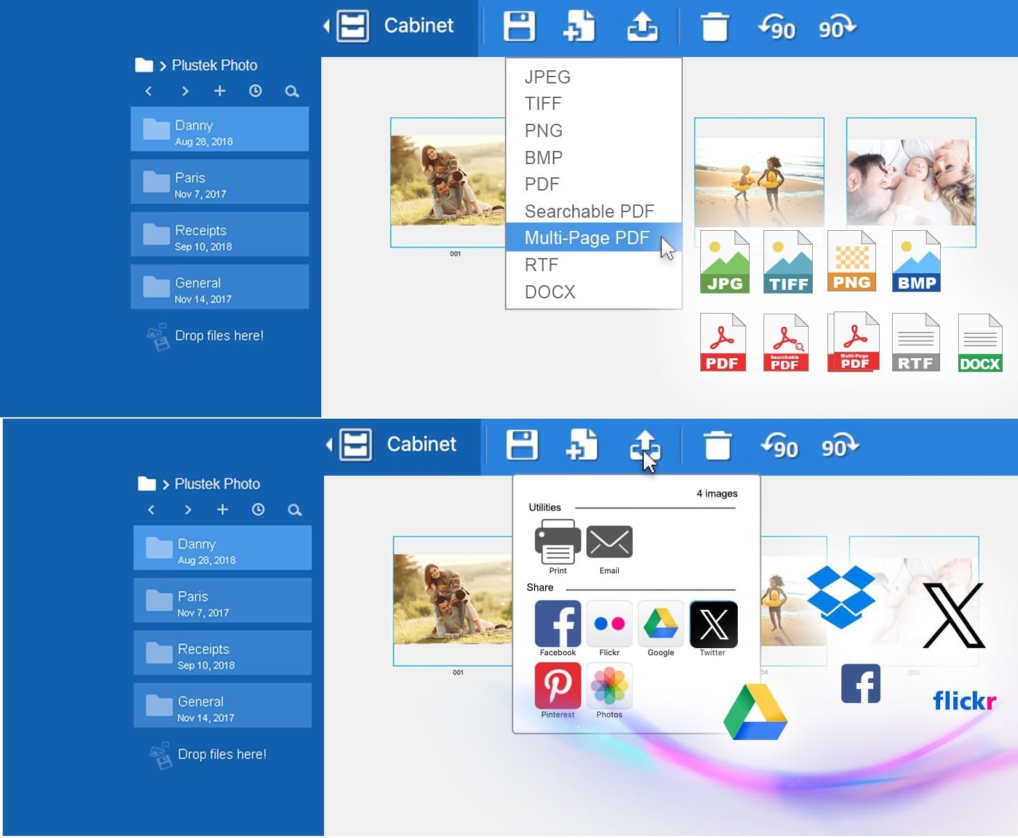 Scanner Photo Plustek - ePhoto Z300, récompensé par Le German Design Award 2018, numérisez des Photos 4 x 6 en 2 s, alignement Automatique et découpe avec capteur CCD Prend en Charge Mac et PC. – Image 7