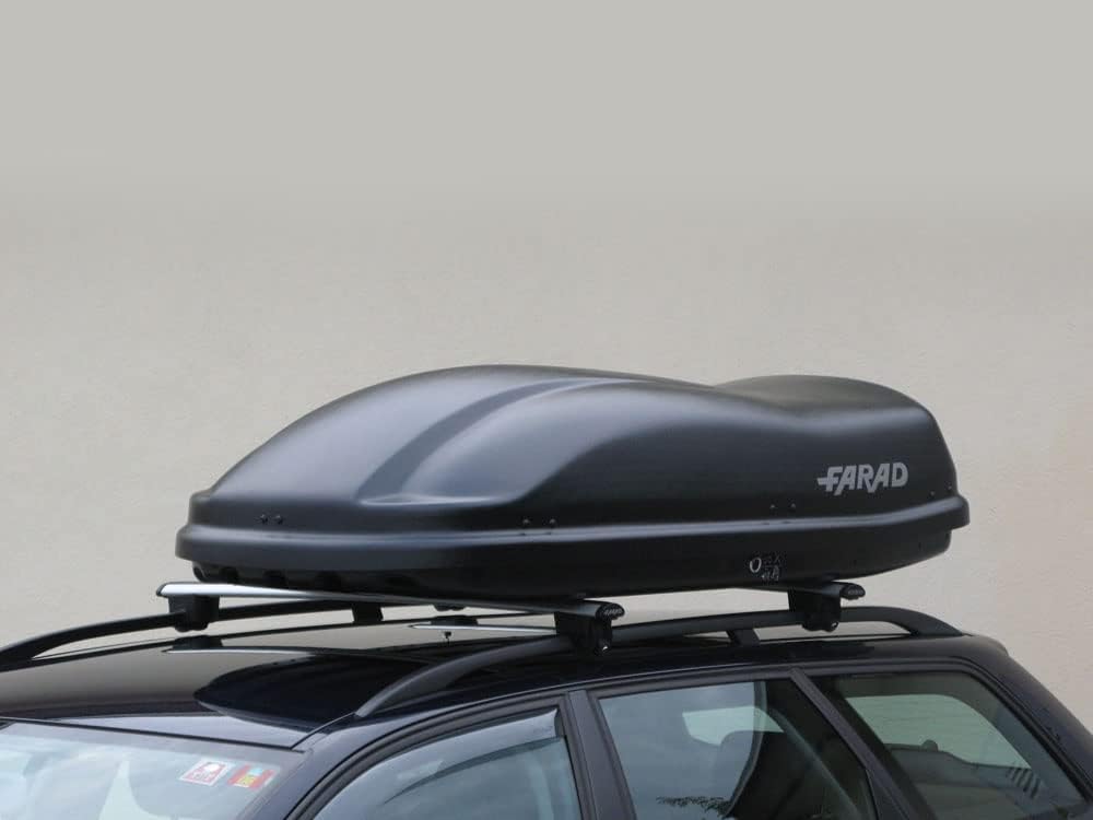 Farad Coffre de Toit Marlin 400L Noir - Double Ouverture Latérale, Homologation TÜV-GS, Garantie 5 Ans - Serrures centralisées sur 3 Points avec clés de sécurité - Résistant aux Rayons UV – Image 4