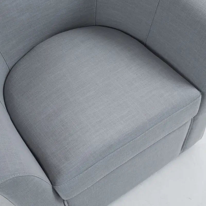 Set of 2 Modern Upholstered Swivel Barrel Chair Living Room Accent Chair – Image 13