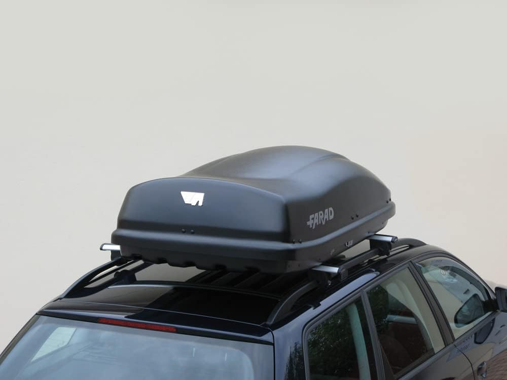 Farad Coffre de Toit Marlin 400L Noir - Double Ouverture Latérale, Homologation TÜV-GS, Garantie 5 Ans - Serrures centralisées sur 3 Points avec clés de sécurité - Résistant aux Rayons UV – Image 2
