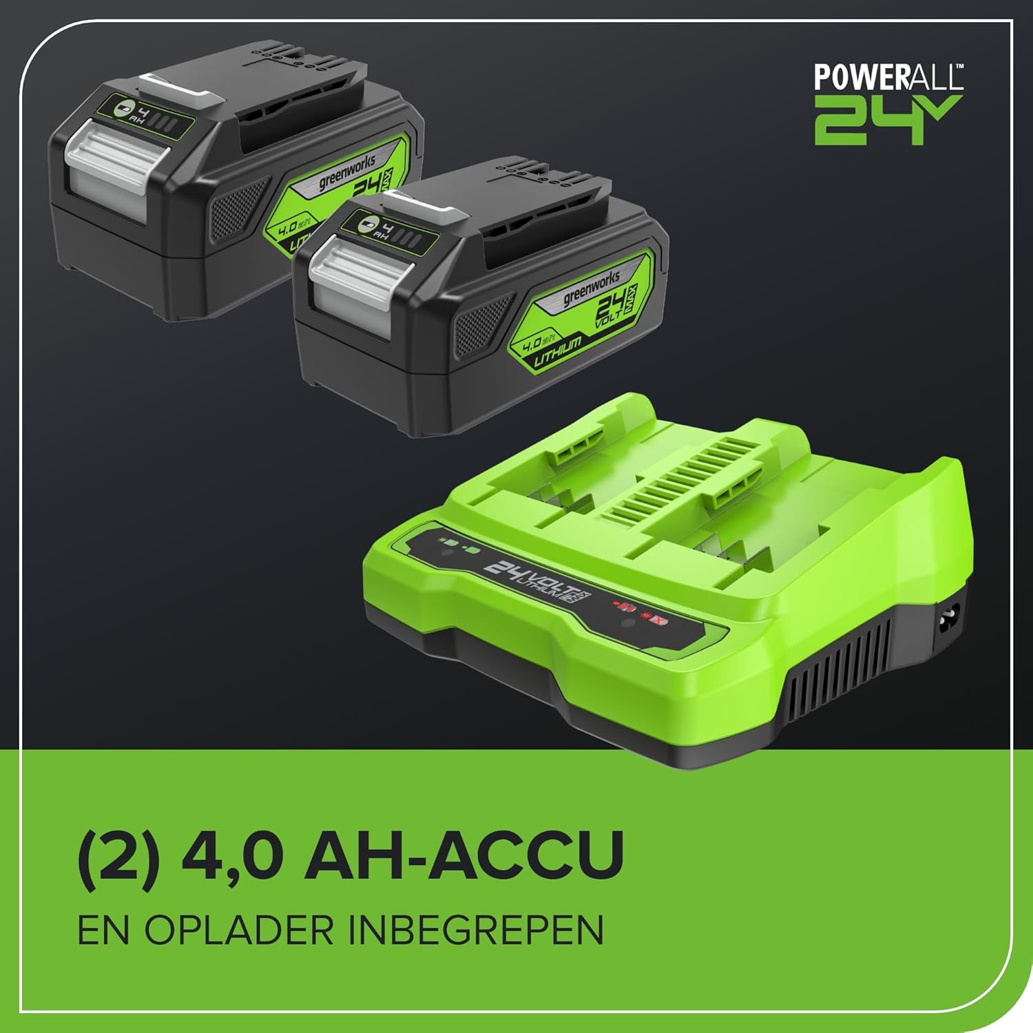 Greenworks 48V(24V x 2) Aspirateur Souffleur Sans fil de Feuilles à Batterie Bandoulière, Moteur Sans Balais, 386km/h, 14.73m³/min,Sac Mulching 45L, 2 Batteries 4Ah,Chargeur,Garantie 3 Ans BL48L421-01 – Image 10