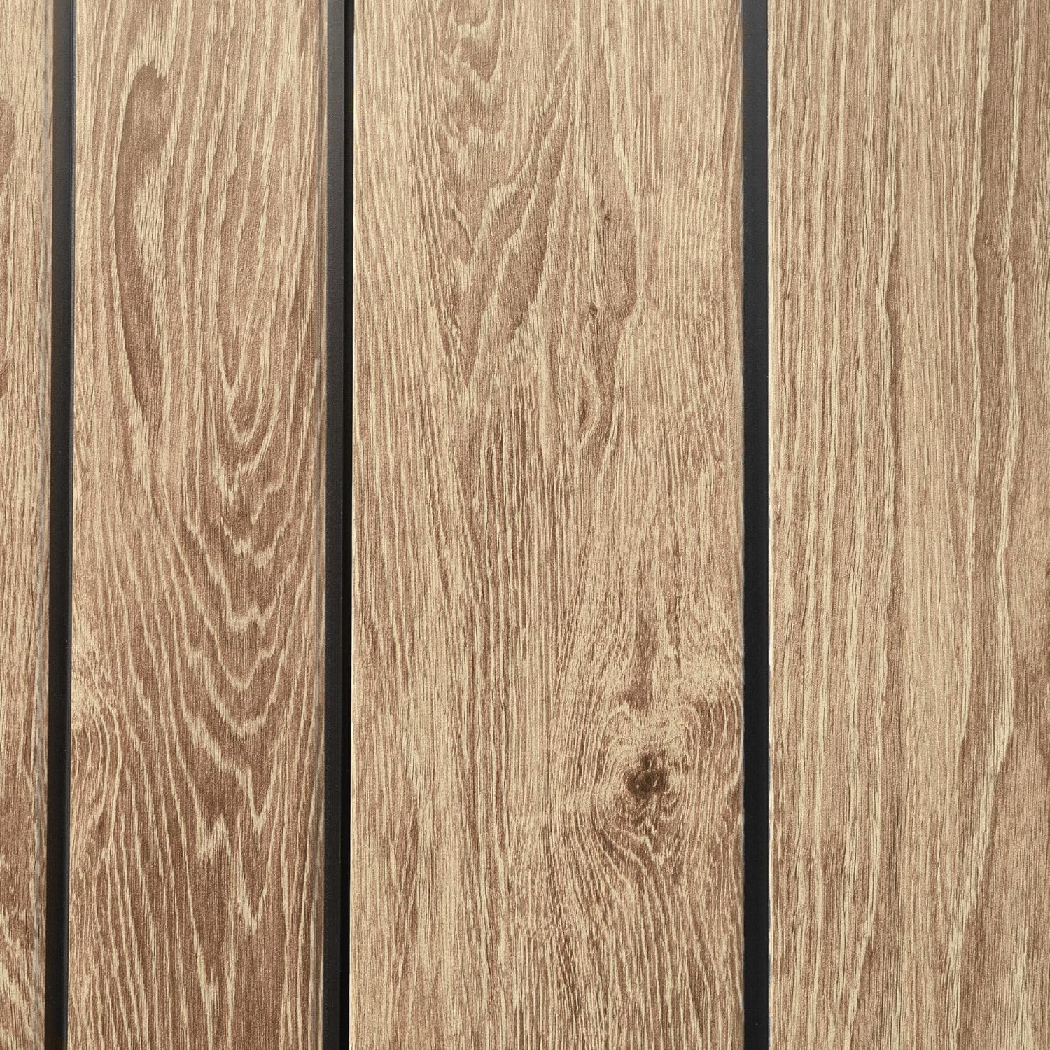 Hoggar Abri de jardin en résine 5,02 m² Oak O50 - Sol inclus - Fenêtre latérale - Aspect bois premium - Double porte large - Protection UV et imperméable - Fermeture par goupille - aérations – Image 7
