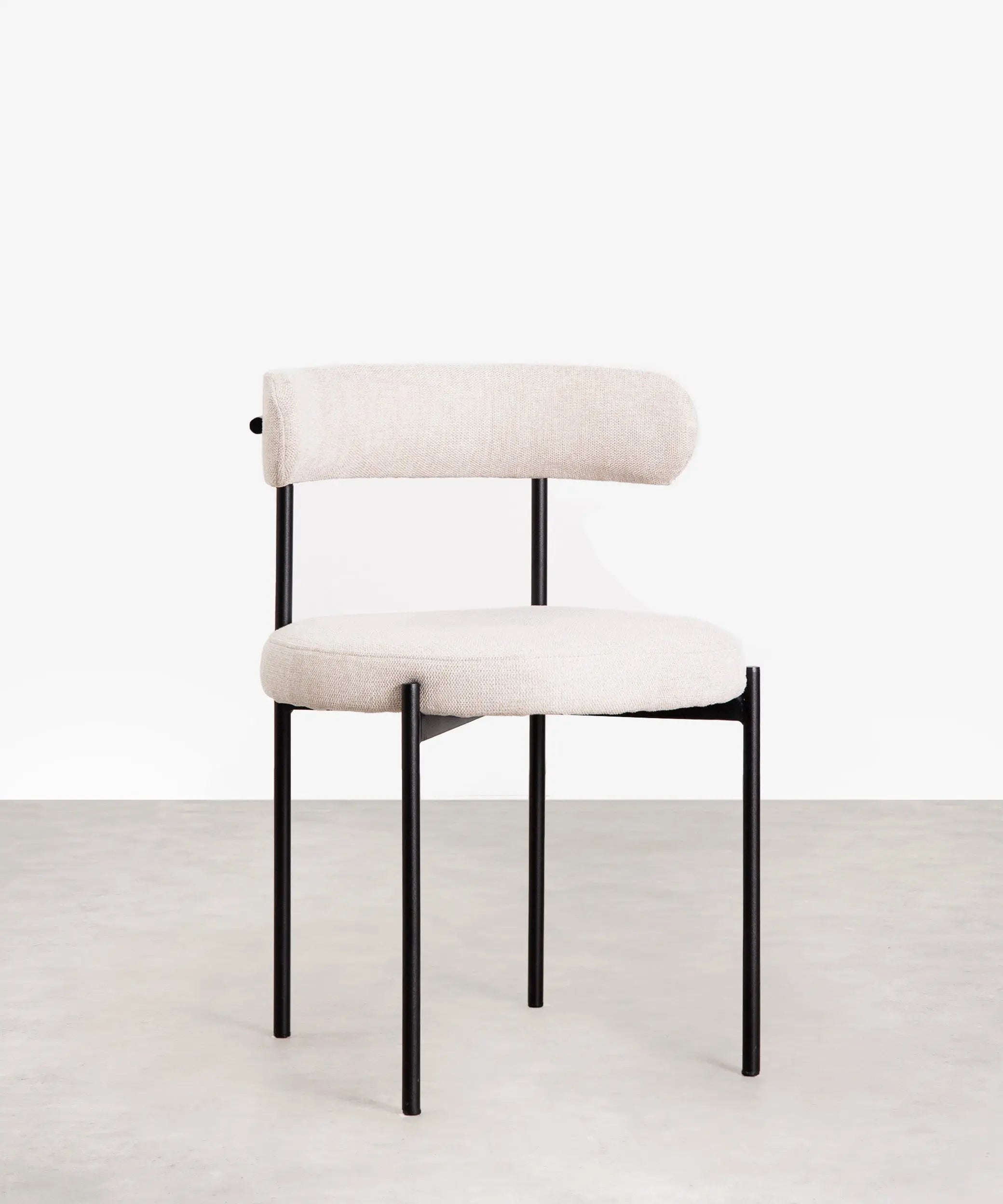 Silla de Comedor en Tela y Metal Alexia – Image 3