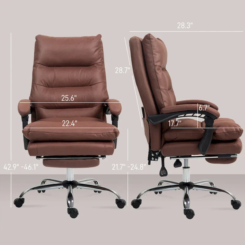Vinsetto Microfibre Vibration Heated Reclining Massage Office Chair – Image 23