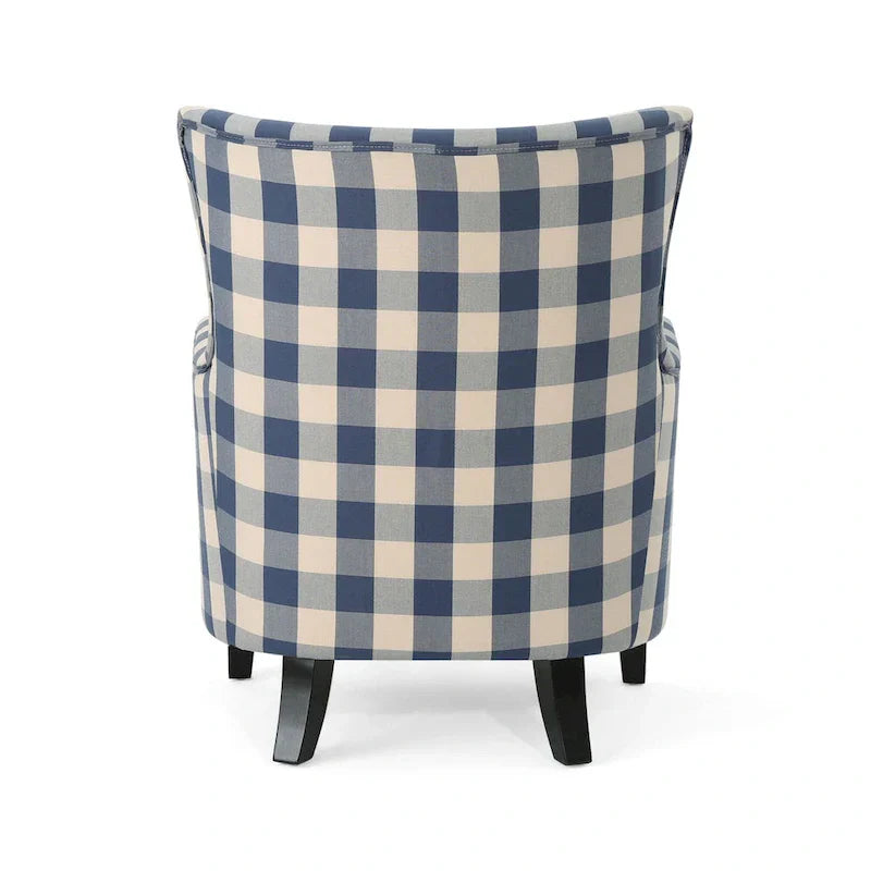 Modern Retro 30.25 High Back Upholstered Arm Chair with Wood Legs for Living Room – Image 26