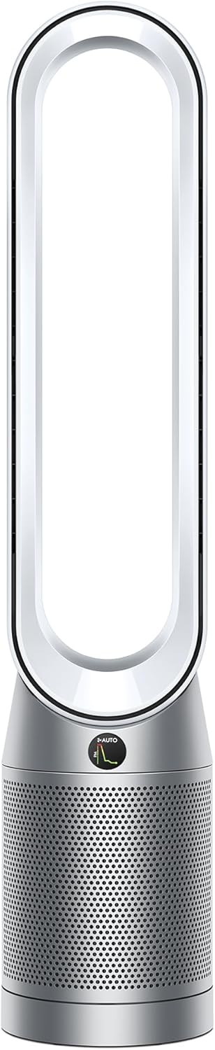 Dyson Purifier Cool PC1 ventilateur, purificateur d’air avec flux d’air rafraîchissant puissant (Blanc/Argent)