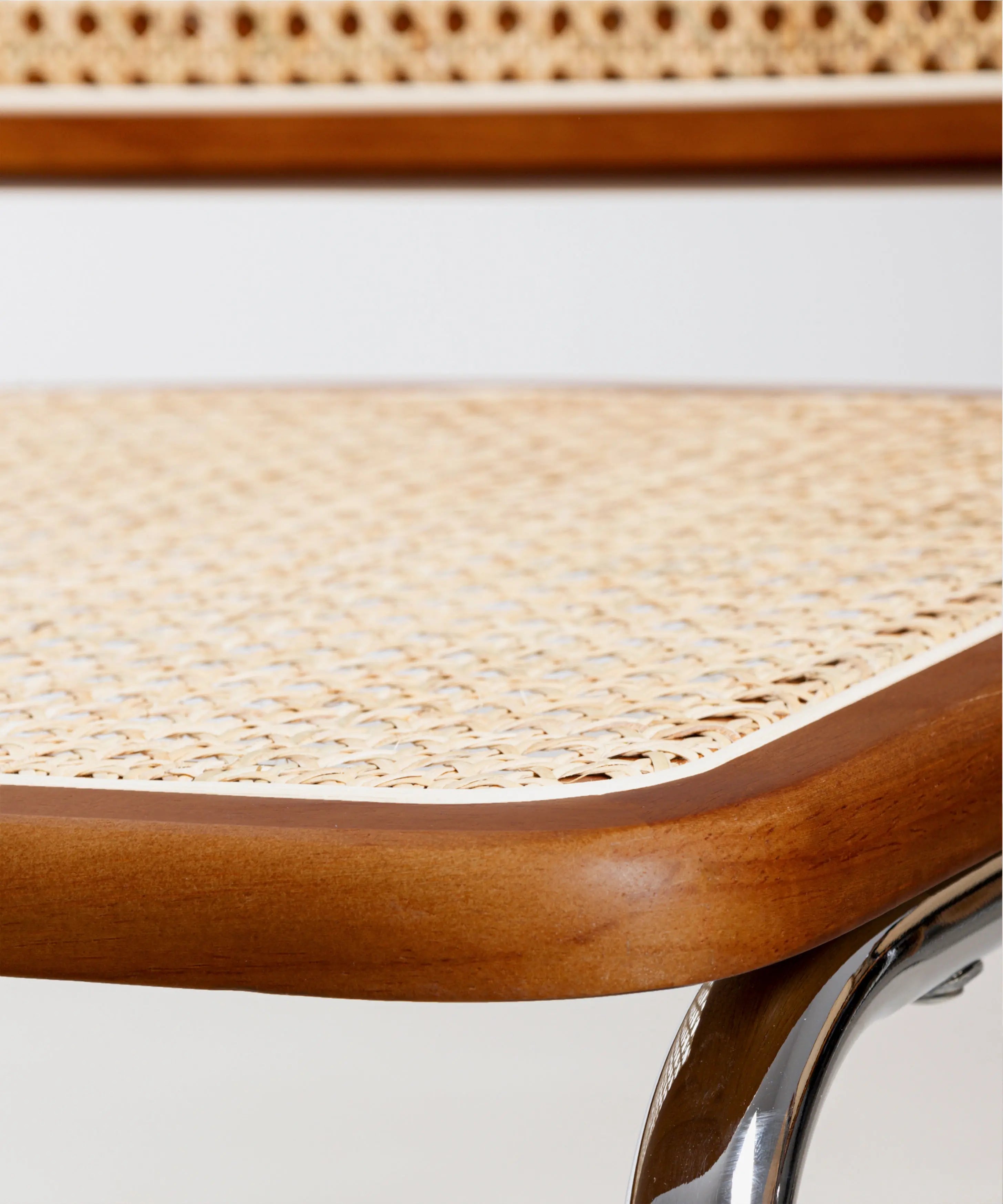Silla de Comedor de Madera, Ratán y Metal Candy – Image 15