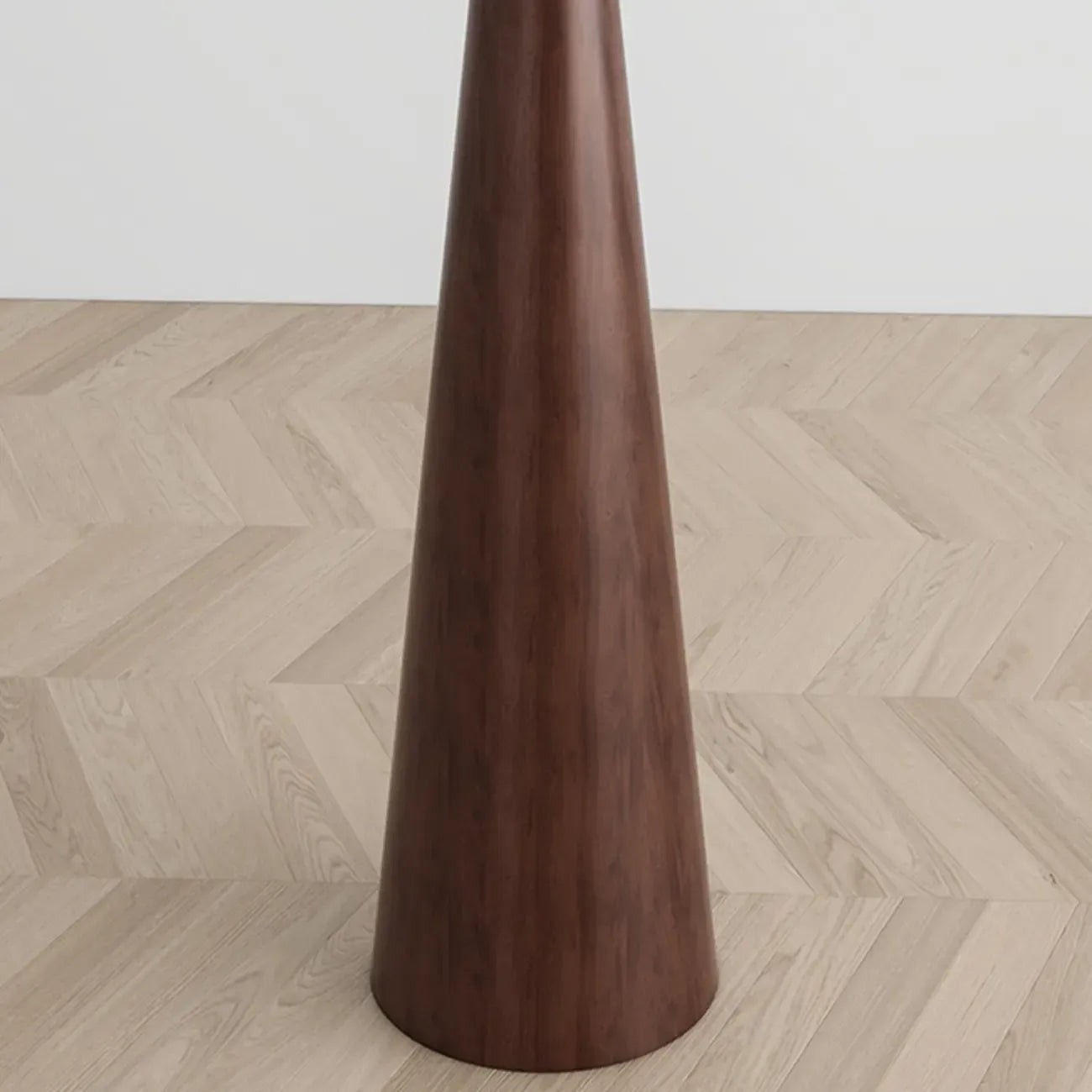 Contemporary Tapered Metal Floor Lamp Fabric Shade – Image 49