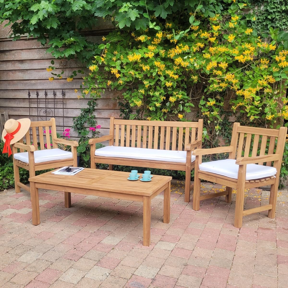 Teck'Attitude Banc en Teck Massif Notting Hill 130 cm – Image 3