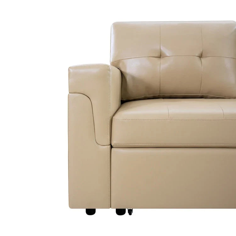 Convertible Reversible Sectional Sofa with Pull-Out Sleeper Bed, Hidden Storage Chaise, and Durable Legs – Image 155