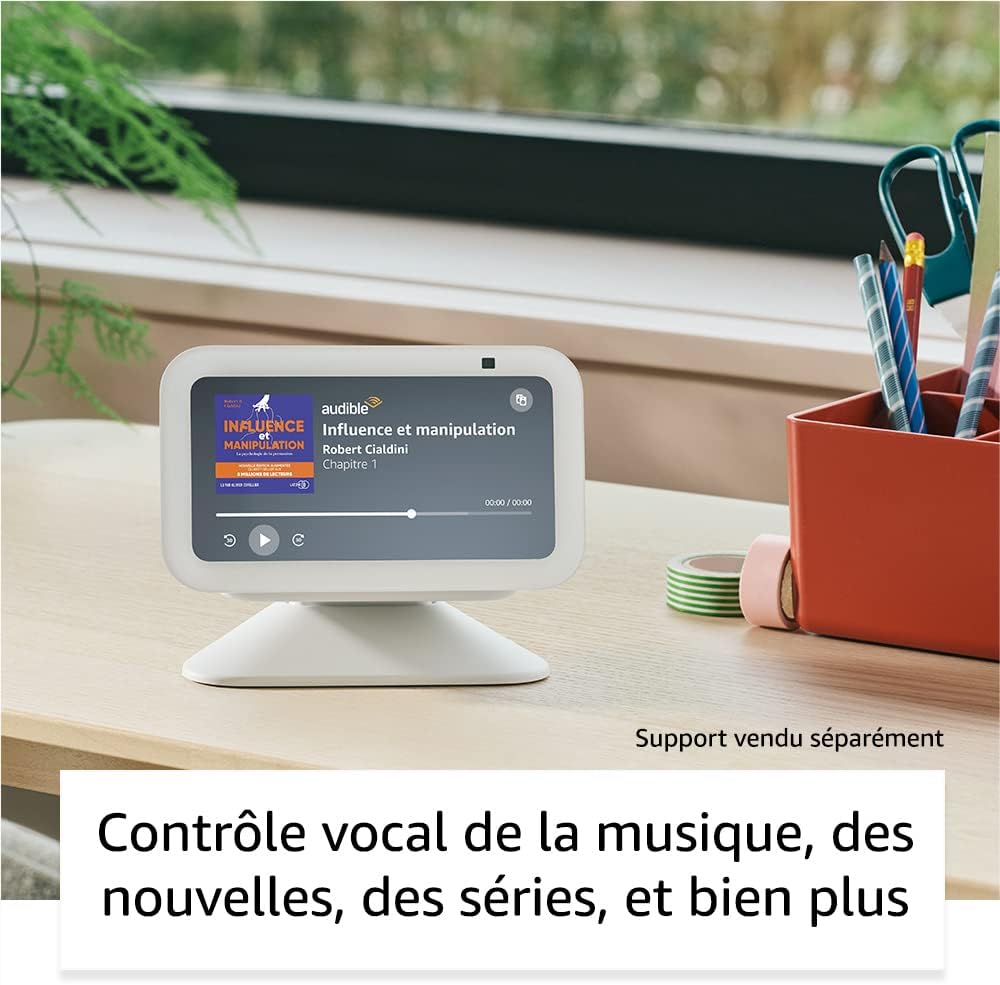 Echo Show 5 (Nouvelle génération) | Écran tactile connecté compact avec Alexa pour le contrôle de votre maison connectée et bien plus | Anthracite – Image 2