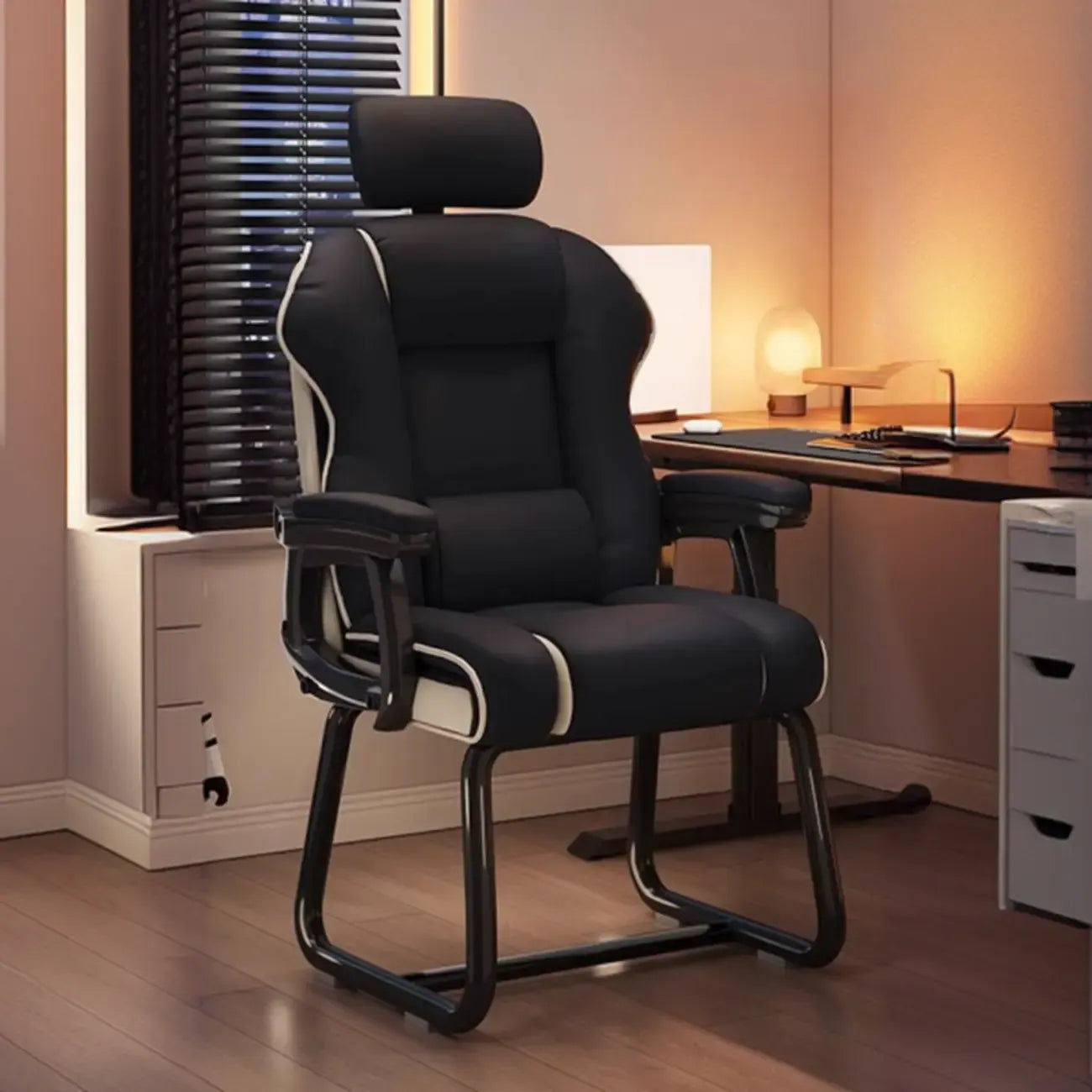 Yellow High-Back Leather Ergonomic Executive Chair – Image 43