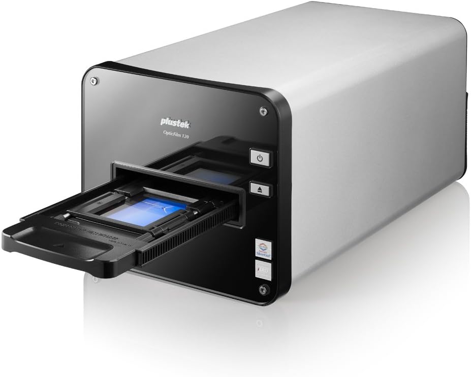 Plustek OpticFilm 120 Film/slide scanner Noir, Gris - Scanners (60 x 120 mm, 48 bit, 48 bit, 16 bit, Niveau de gris, Film/slide scanner)