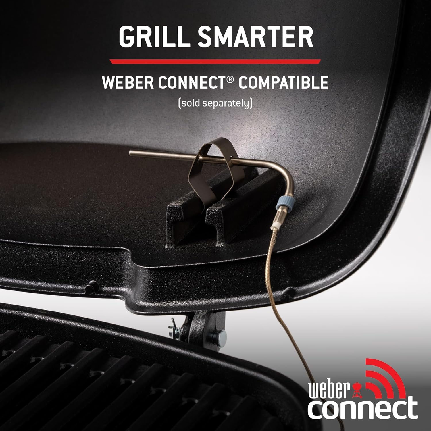 Weber Barbecue à gaz Q 1100N / Barbecue portable léger pour camping, patios et balcons avec brûleur haute efficacité, grilles en fonte émaillée et allumage électronique, noir – Image 8