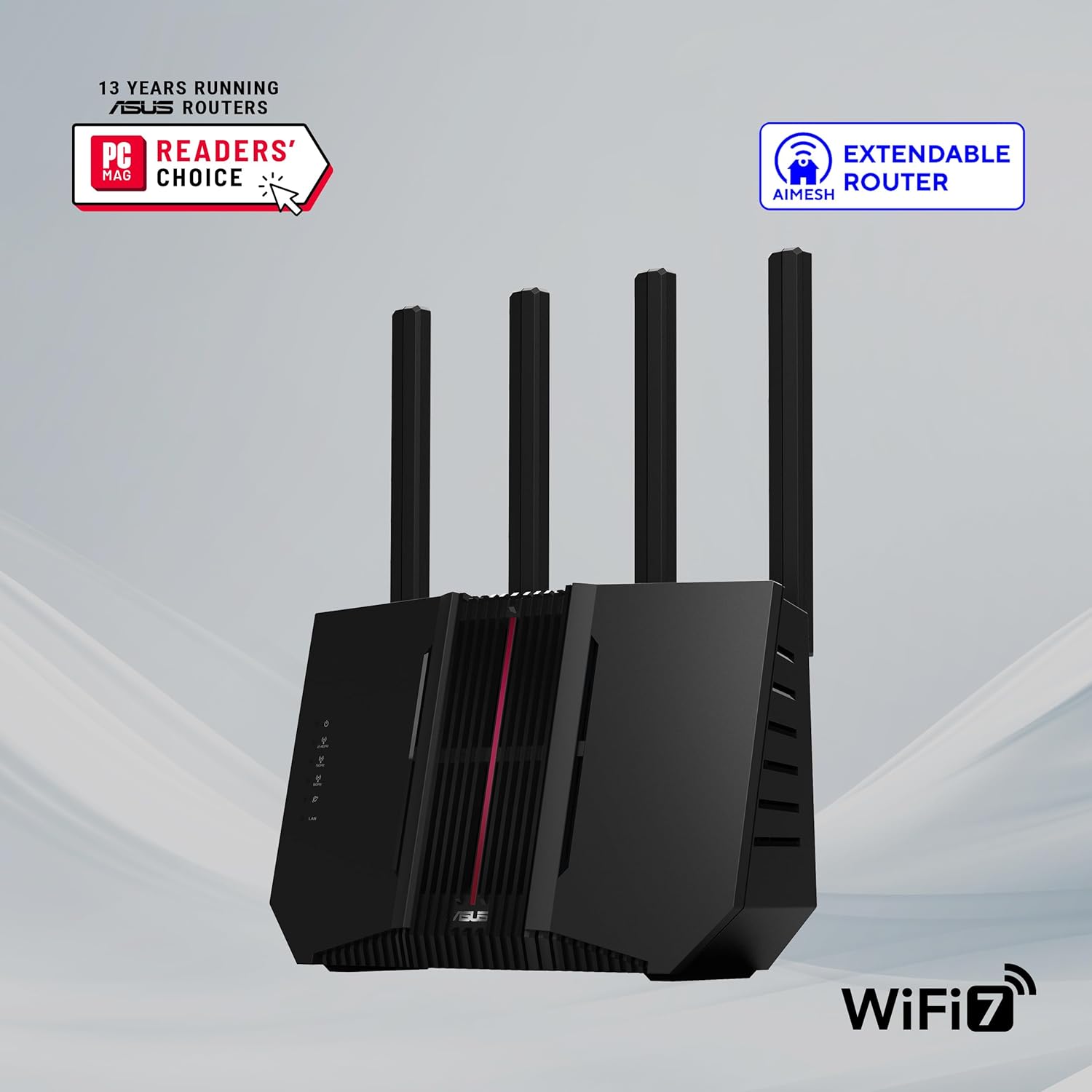 RT-BE92U - Routeur Wi-FI 7 Extensible - Tri-Bande BE9700, 320MHz & 4096-QAM, MLO, AI WAN Detection, AiMesh, Abonnement Gratuit à la sécurité réseau,VPNs – Image 2