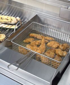 Alfresco 19-Inch Gas Grill in Stainless Steel Grill Mounted Steamer/Fryer
