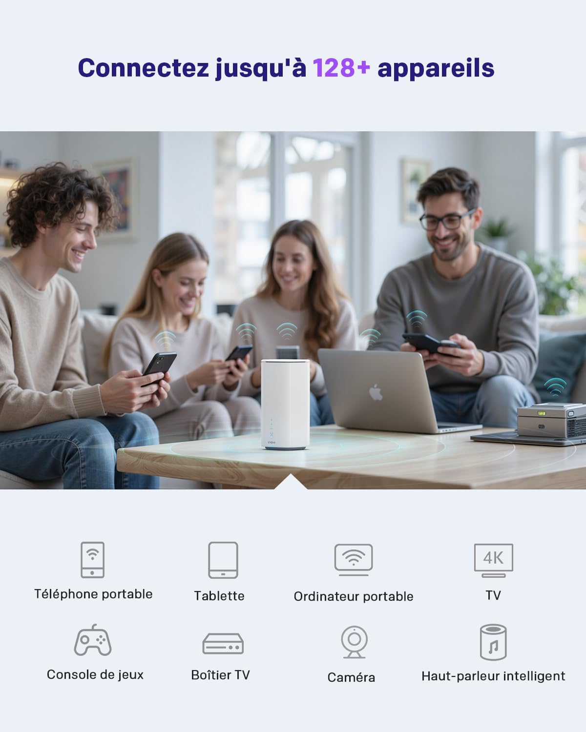 STRONG Routeur 5G CPE WiFi 6 AX3000 avec Carte SIM - Jusqu'à 3.2 Gbps - 2.5GE WAN/LAN & 1GE LAN - RJ11 VoIP/VoNR - Compatible Mesh - Chipset Qualcomm (5GROUTERAX3000) – Image 9