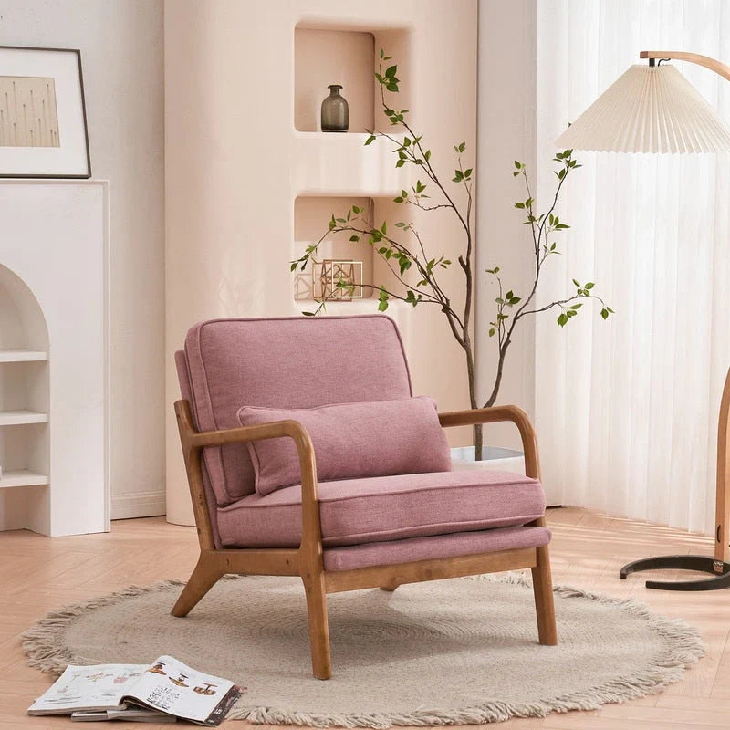 Mid Century Modern Upholstered Accent Chair – Image 31