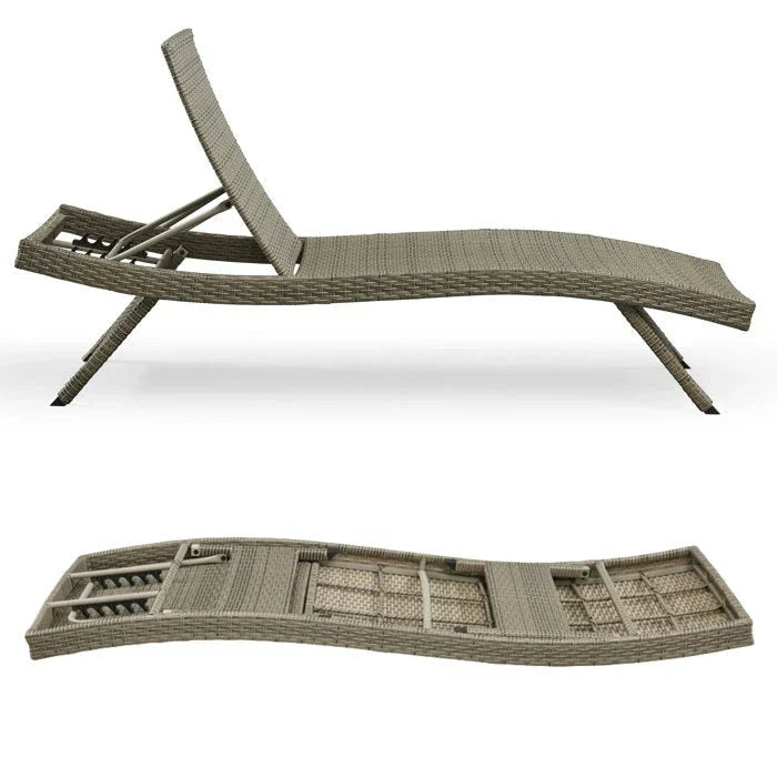 All Weather Wicker Chaise Lounge - Set of 2 – Image 8