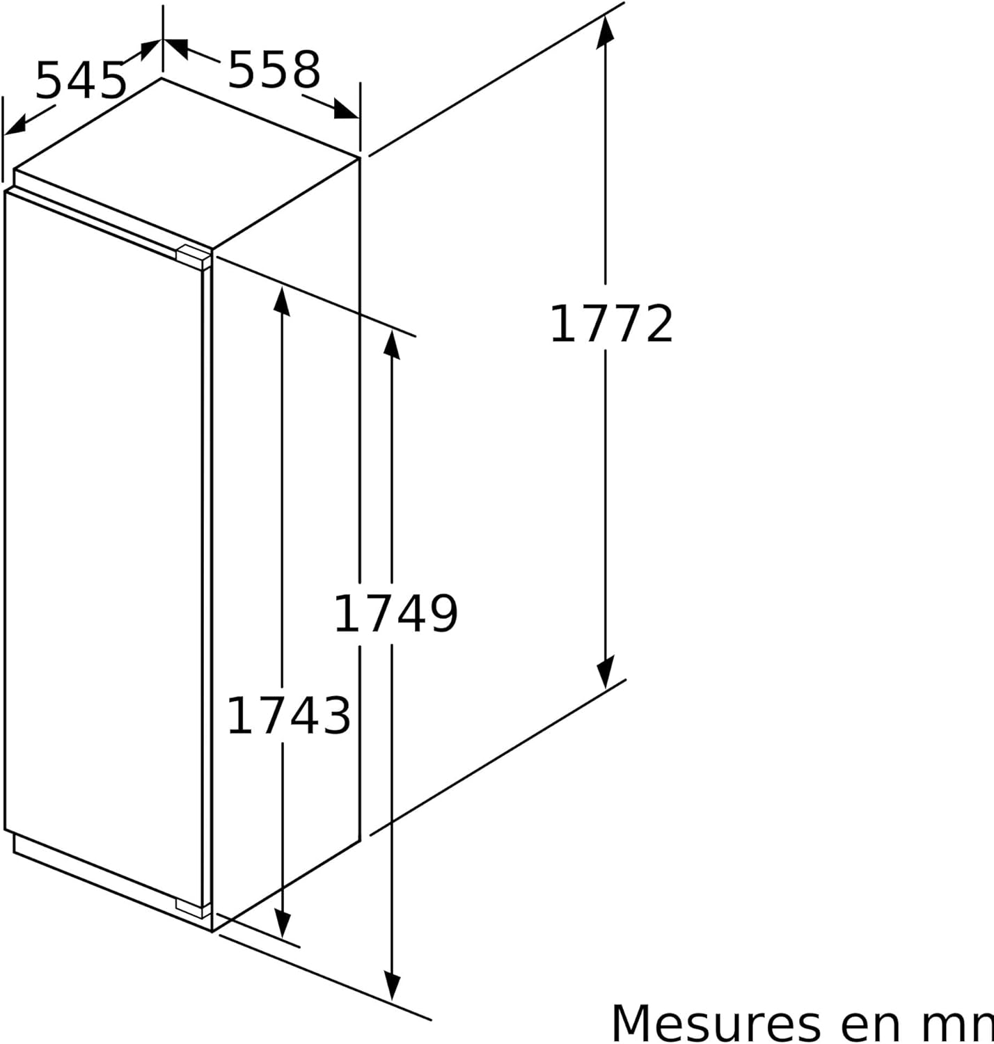 Bosch GIN81VEE0, Série 4, Congélateur armoire, Encastrable, 177.2 x 55.8 cm, 212 L – Image 5
