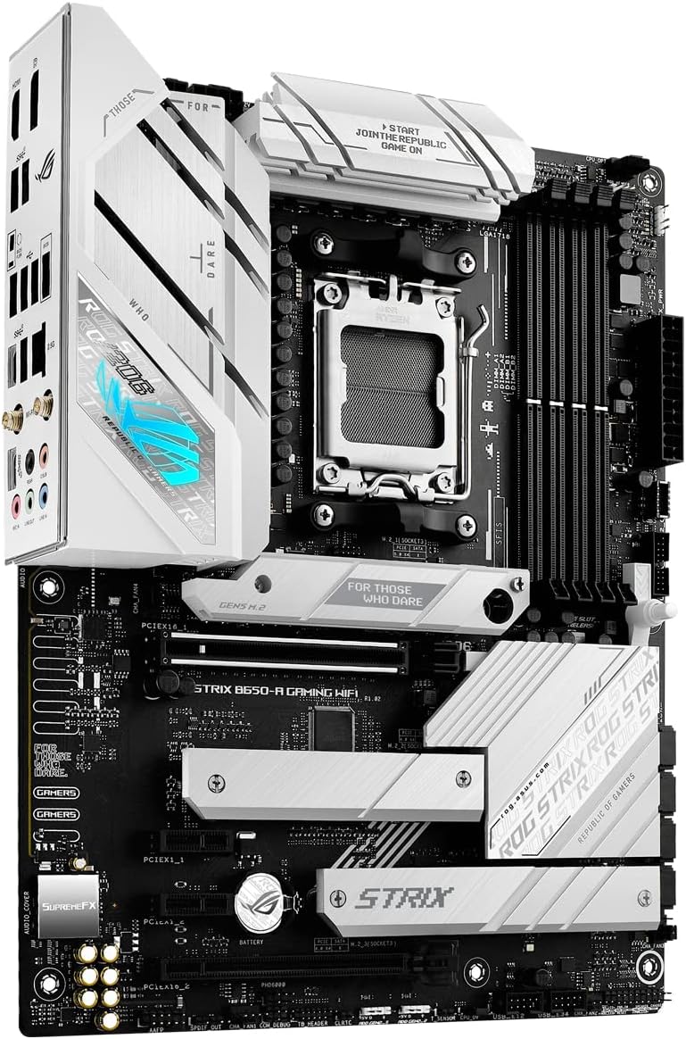 ROG Strix B650-A Gaming WiFi – Carte mère Gaming AMD Ryzen AM5 ATX (12+2 Phases d'alimentation, DDR5, 3 x M.2, PCIe 4.0, 2.5G LAN, WiFi 6E, USB 3.2 Gen 2x2 Type-C Port, Aura Sync RGB) – Image 7
