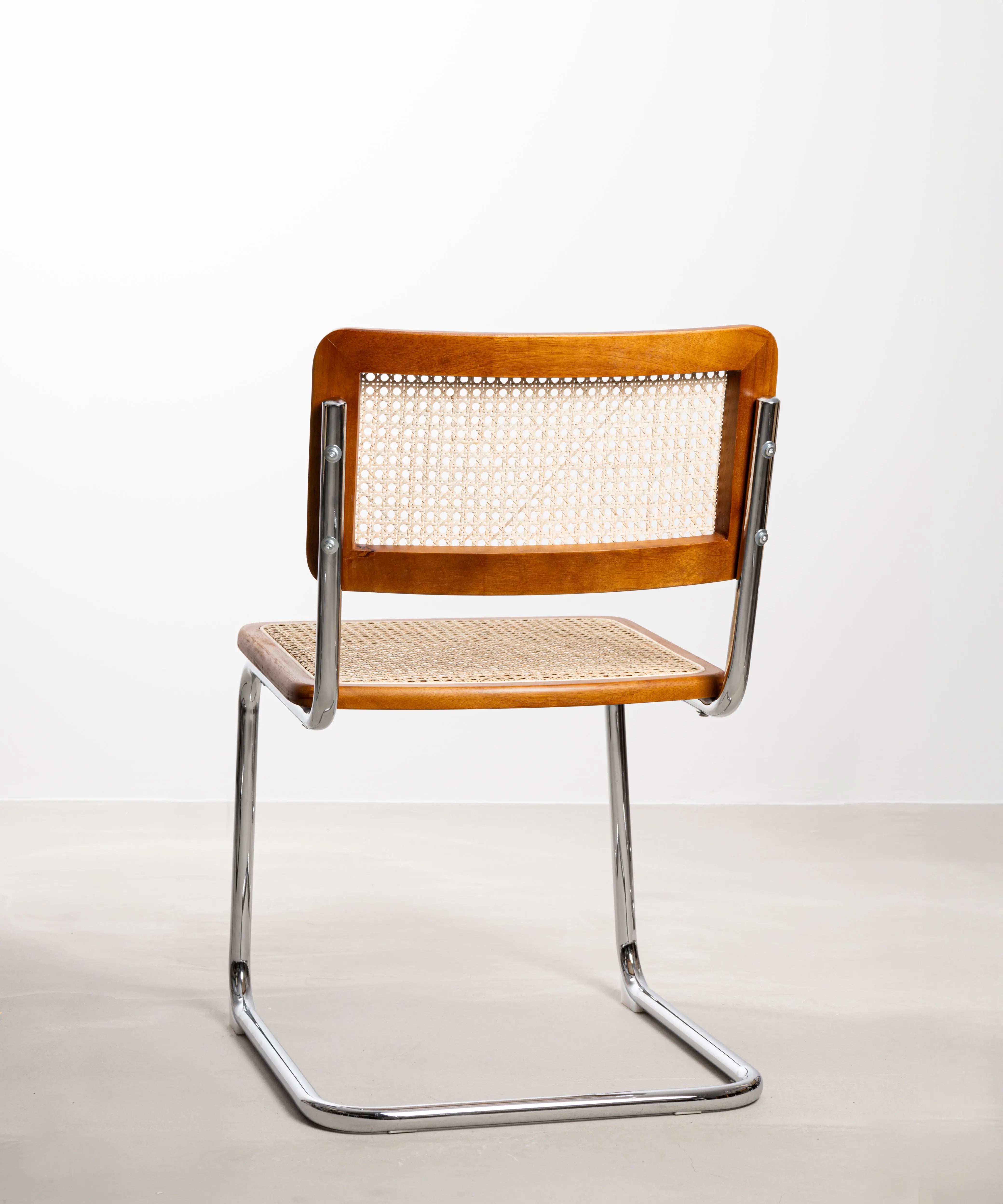 Silla de Comedor de Madera, Ratán y Metal Candy – Image 13