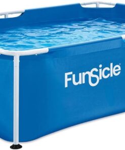 FUNSICLE Piscine Tubulaire rectangulaire 2,13 m x 1,52 m x 0,61 m