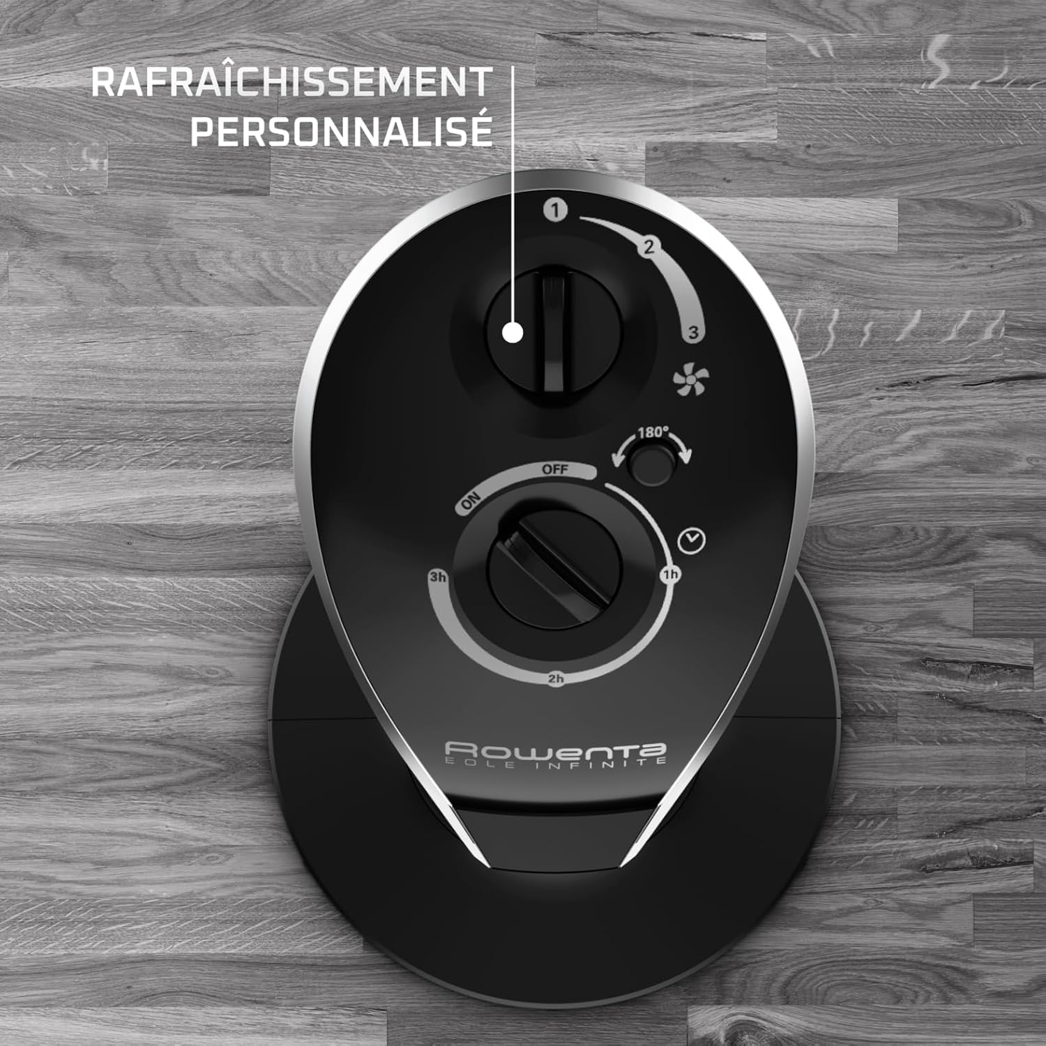 Rowenta Eole Infinite Ventilateur colonne, Rafraîchissement puissant & silencieux, Écoénergétique, Oscillation à 180°, 3 vitesses, Minuteur VU6620F2 – Image 7