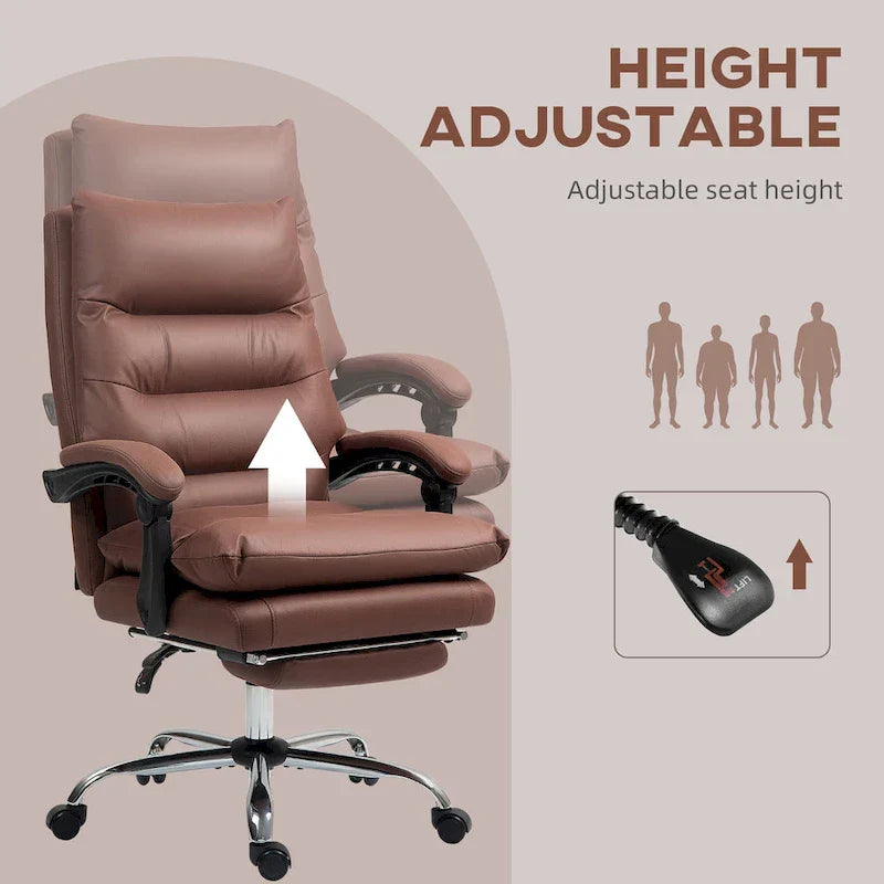 Vinsetto Microfibre Vibration Heated Reclining Massage Office Chair – Image 27