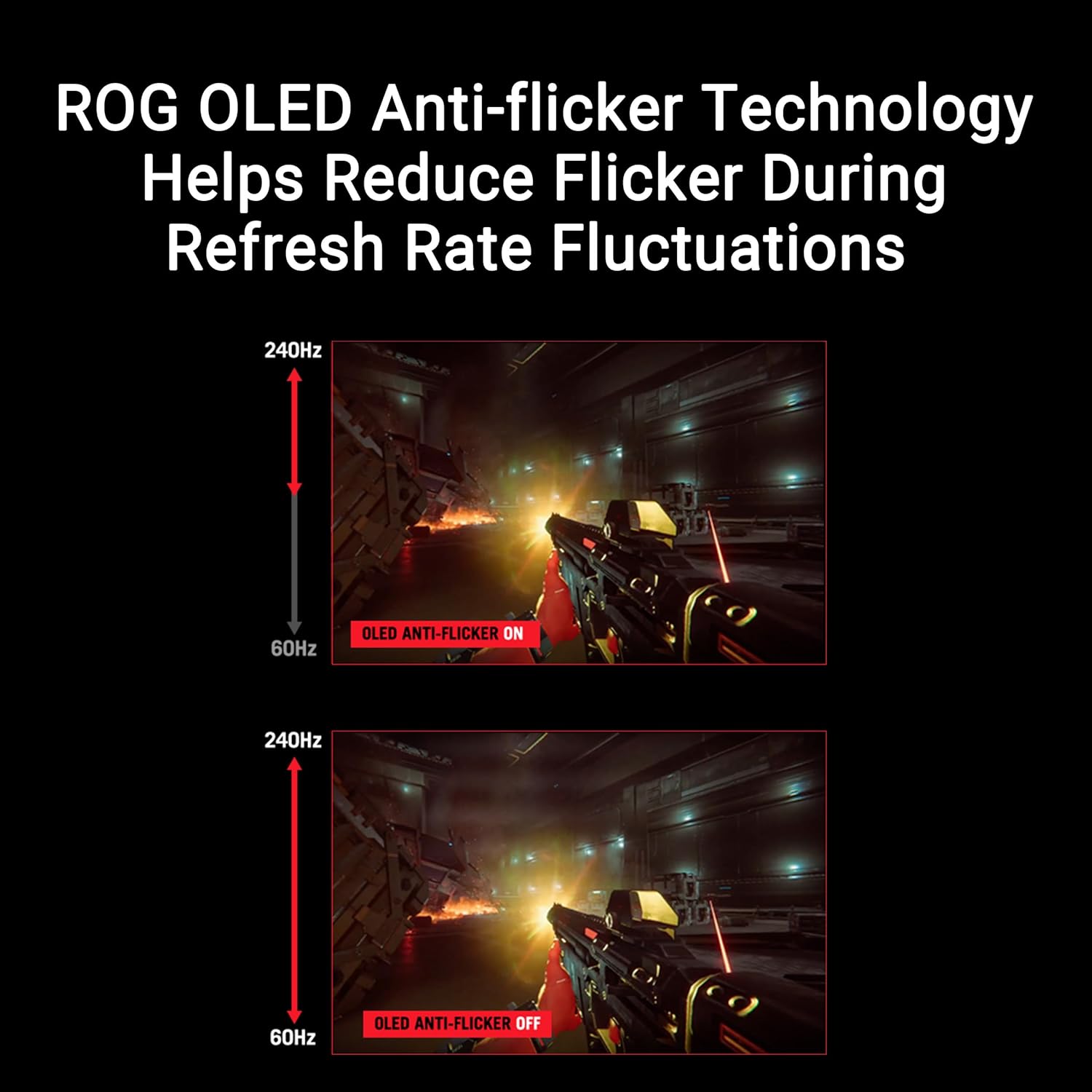 ROG Swift OLED PG32UCDP 32, 4K 240Hz ou FHD 480Hz, 0,03 ms (GTG), G-Sync, dissipateur Thermique, OLED Care, AI Assistant, DisplayHDR 400 True Black, 99 pour cent DCI-P3, 10 Bits, Type-C 90W PD – Image 5