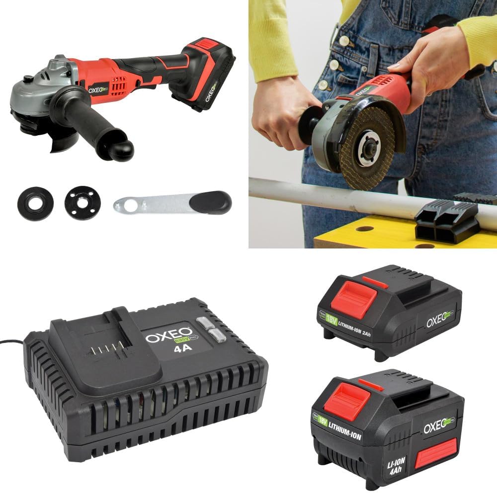 Pack complet Bricolage Easy Full : Perceuse/Perfo/Meuleuse/Scie sauteuse/circulaire/sabre/ponceuse/batteries 4Ah/2Ah – Image 6