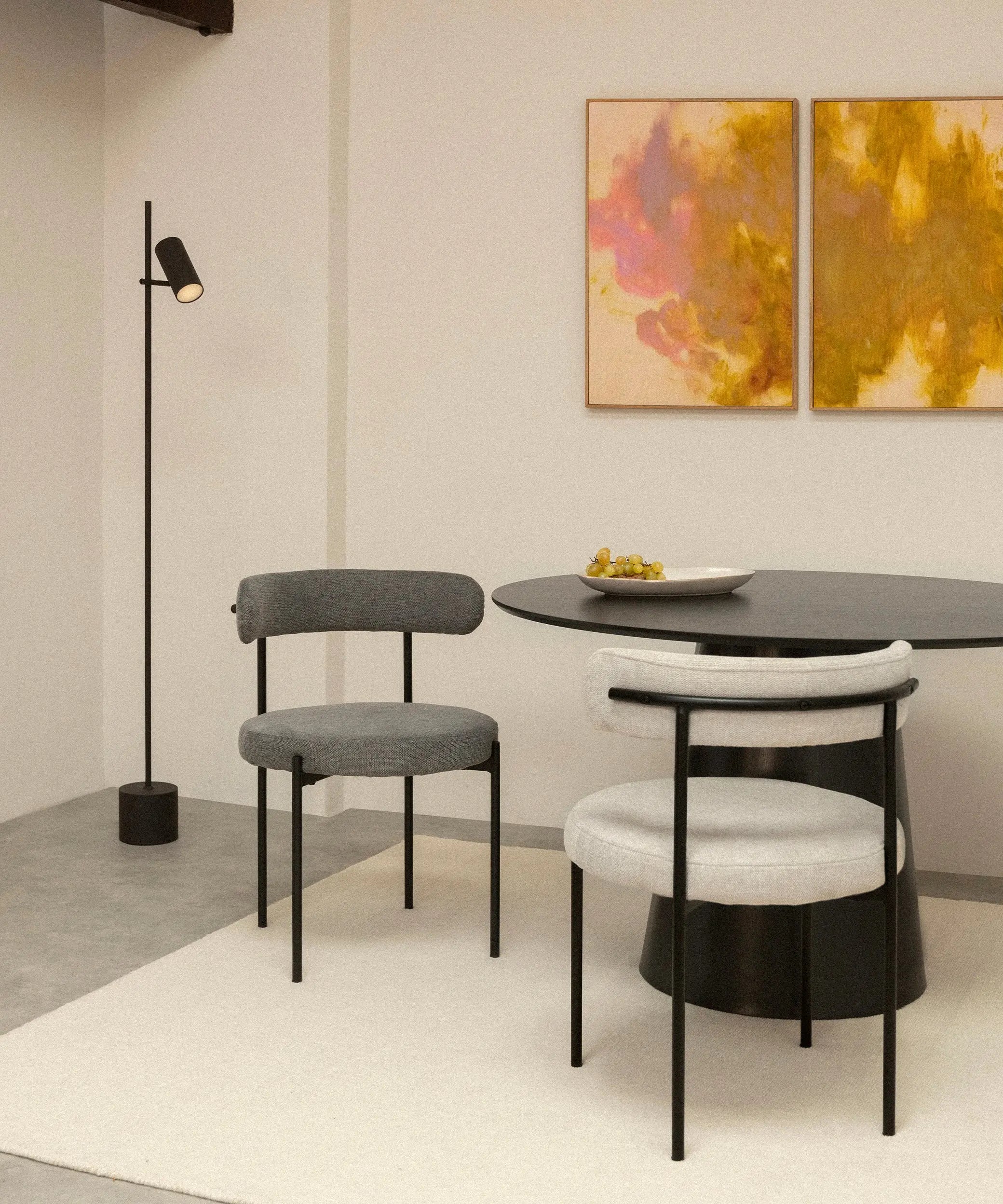 Silla de Comedor en Tela y Metal Alexia – Image 17