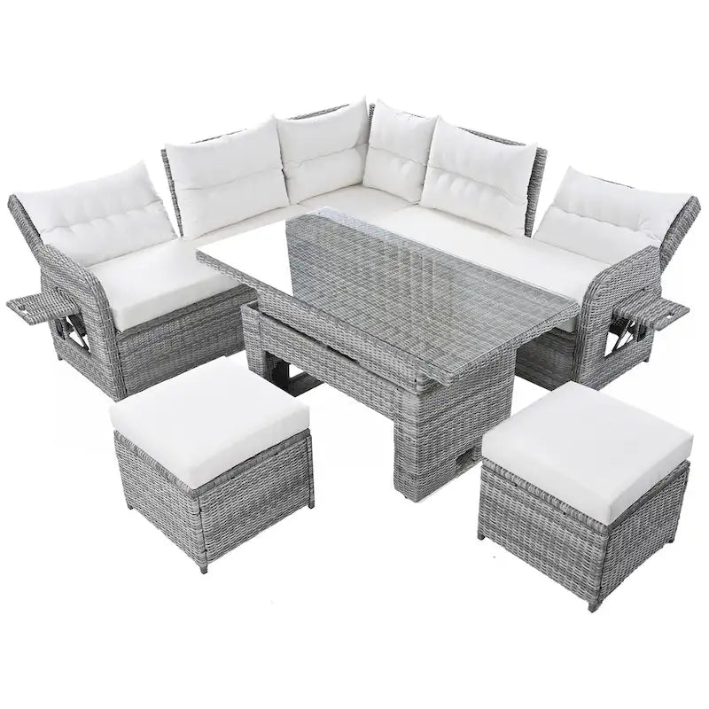 Outdoor Furniture Set Patio Rattan Furniture Set – Image 15