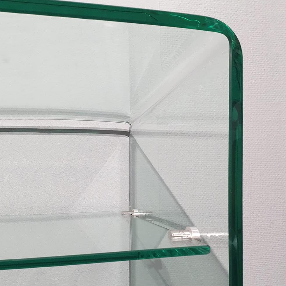 Meubletmoi Console en Verre Transparent 100 cm avec Tablette - Table d'entrée Design Contemporain - Ice – Image 5