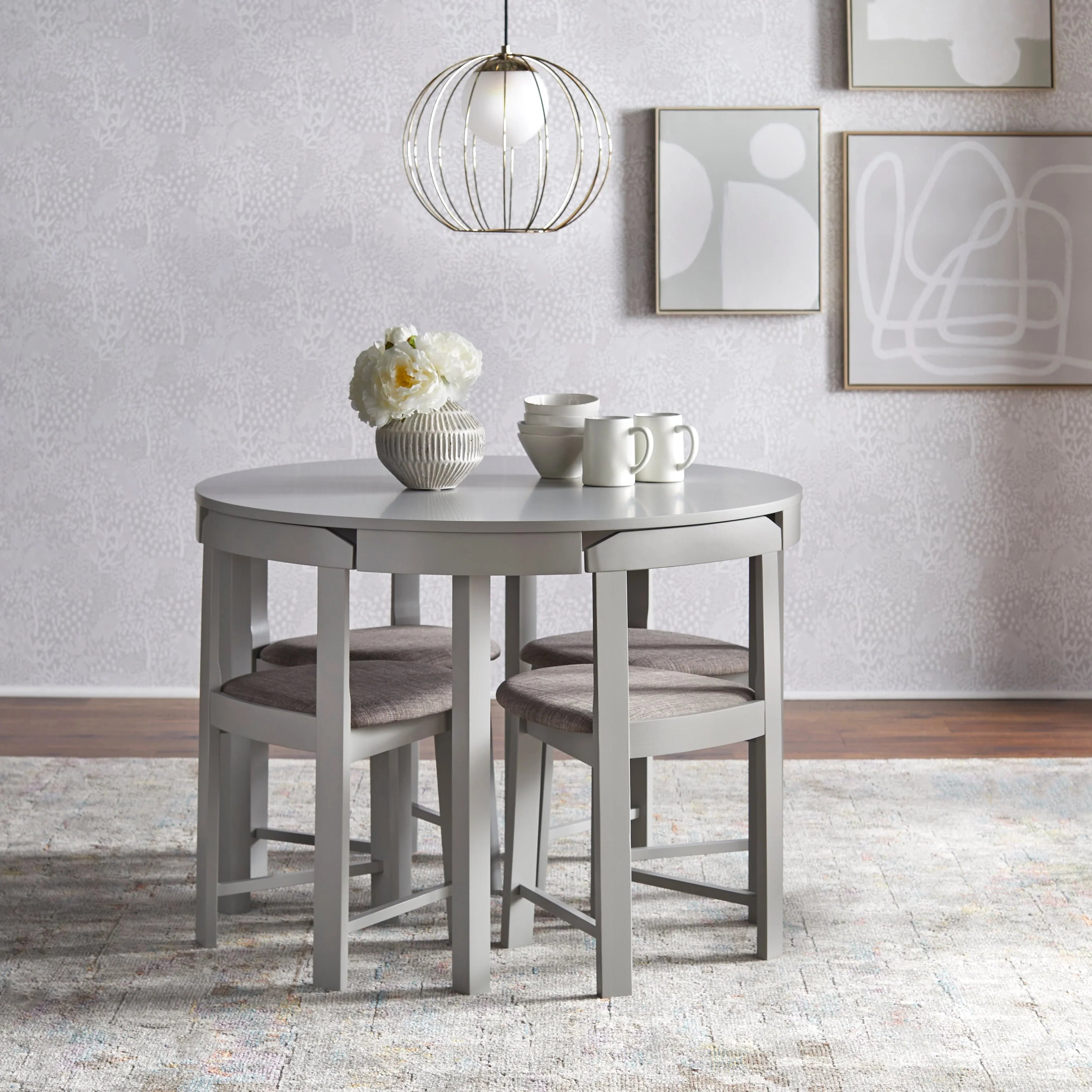 Harrisburg Tobey 5-piece Compact Round Dining Set – Image 3